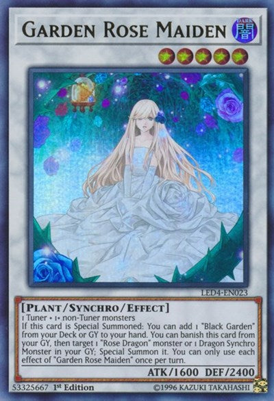 Garden Rose Maiden [LED4-EN023] Ultra Rare | Shuffle n Cut Hobbies & Games