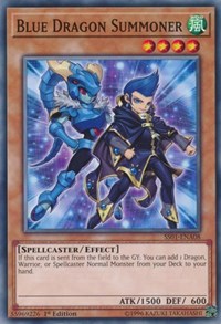 Blue Dragon Summoner [SS01-ENA08] Common | Shuffle n Cut Hobbies & Games