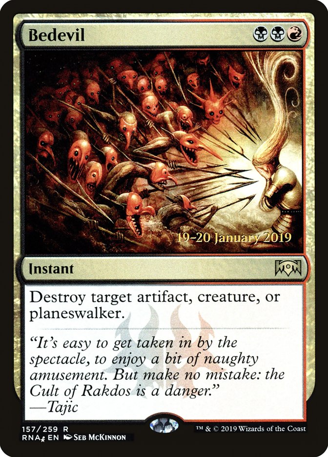 Bedevil [Ravnica Allegiance Prerelease Promos] | Shuffle n Cut Hobbies & Games