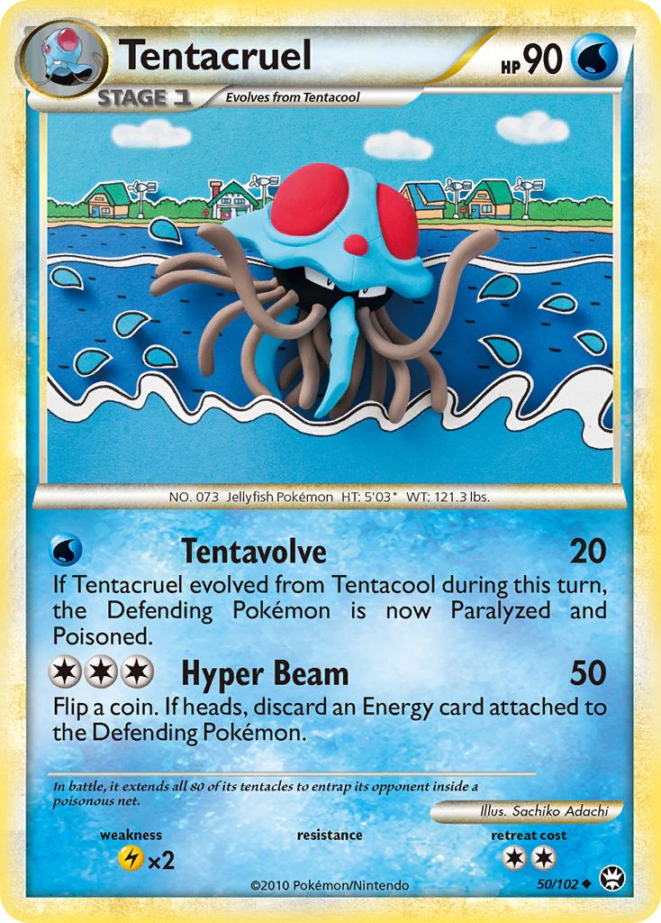 Tentacruel (50/102) [HeartGold & SoulSilver: Triumphant] | Shuffle n Cut Hobbies & Games