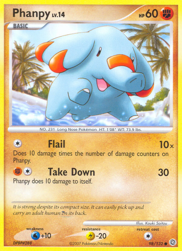 Phanpy (98/132) [Diamond & Pearl: Secret Wonders] | Shuffle n Cut Hobbies & Games