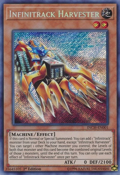 Infinitrack Harvester [INCH-EN001] Secret Rare | Shuffle n Cut Hobbies & Games