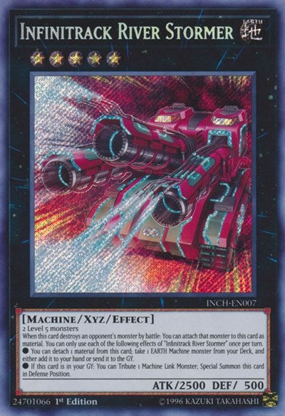 Infinitrack River Stormer [INCH-EN007] Secret Rare | Shuffle n Cut Hobbies & Games