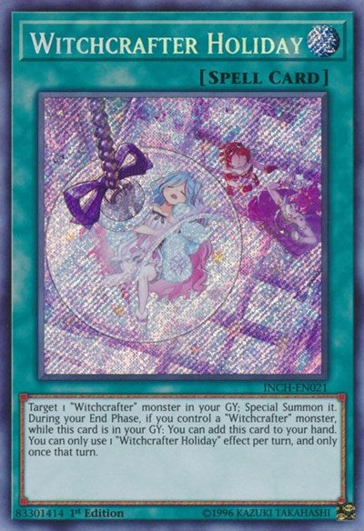 Witchcrafter Holiday [INCH-EN021] Secret Rare | Shuffle n Cut Hobbies & Games