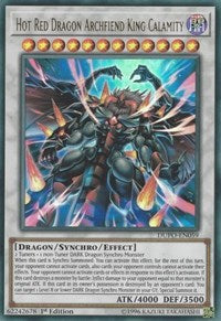 Hot Red Dragon Archfiend King Calamity [DUPO-EN059] Ultra Rare | Shuffle n Cut Hobbies & Games