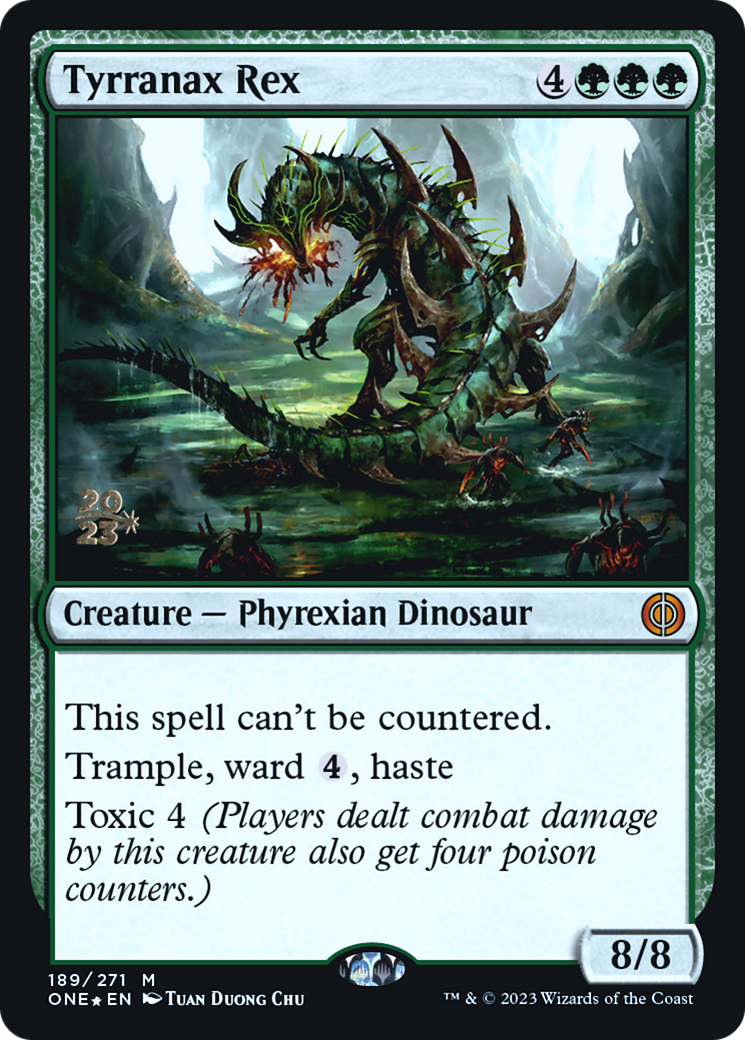 Tyrranax Rex [Phyrexia: All Will Be One Prerelease Promos] | Shuffle n Cut Hobbies & Games