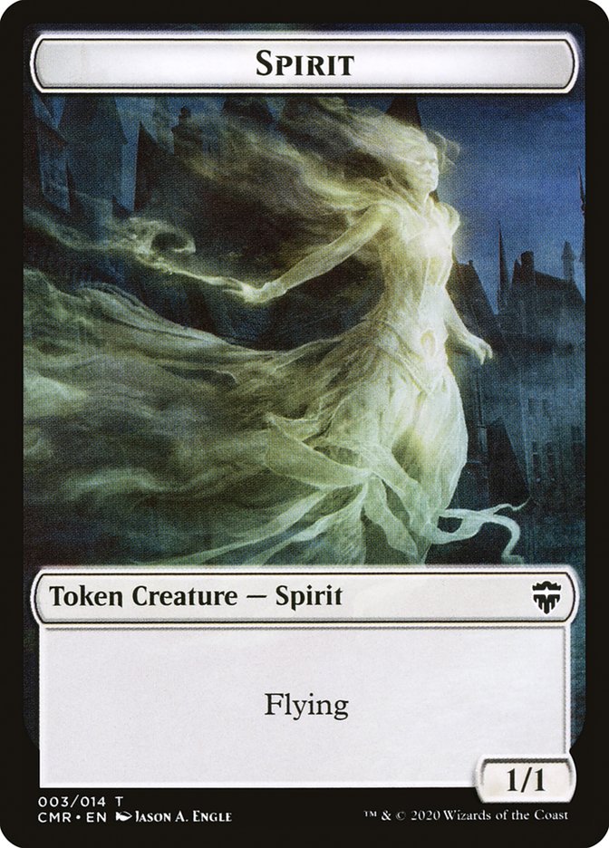 Rock // Spirit Double-Sided Token [Commander Legends Tokens] | Shuffle n Cut Hobbies & Games