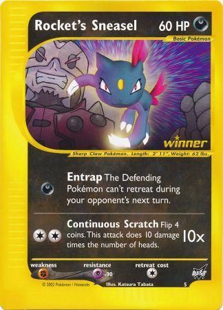 Rocket's Sneasel (5) (Jumbo Card) [Best of Promos] | Shuffle n Cut Hobbies & Games