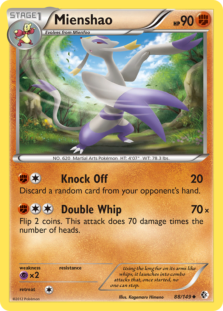 Mienshao (88/149) [Black & White: Boundaries Crossed] | Shuffle n Cut Hobbies & Games