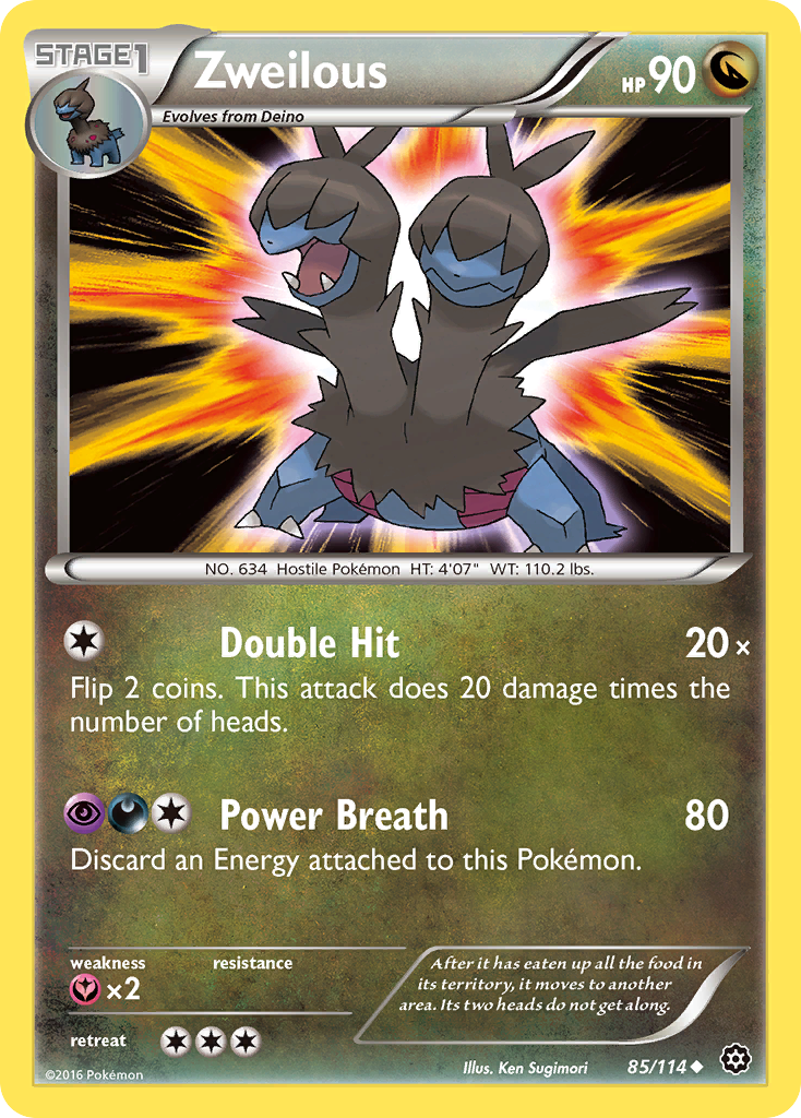 Zweilous (85/114) [XY: Steam Siege] | Shuffle n Cut Hobbies & Games