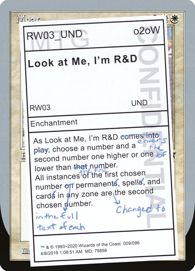 Look at Me, I'm R&D [Unsanctioned] | Shuffle n Cut Hobbies & Games