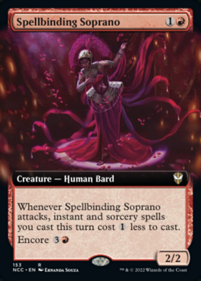 Spellbinding Soprano (Extended Art) [Streets of New Capenna Commander] | Shuffle n Cut Hobbies & Games