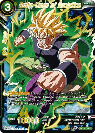 Broly, Omen of Evolution [EX19-12] | Shuffle n Cut Hobbies & Games