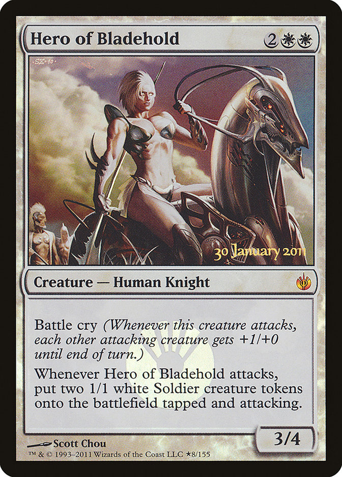 Hero of Bladehold [Mirrodin Besieged Prerelease Promos] | Shuffle n Cut Hobbies & Games