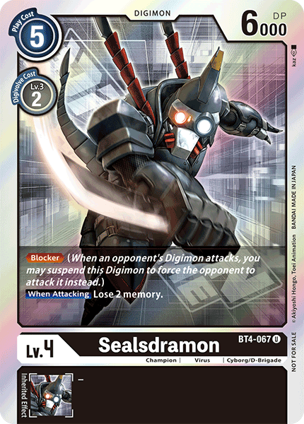 Sealsdramon [BT4-067] (Event Pack) [Great Legend Promos] | Shuffle n Cut Hobbies & Games