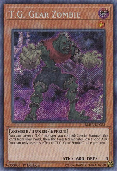 T.G. Gear Zombie [BLHR-EN023] Secret Rare | Shuffle n Cut Hobbies & Games