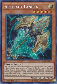 Artifact Lancea [BLHR-EN079] Secret Rare | Shuffle n Cut Hobbies & Games