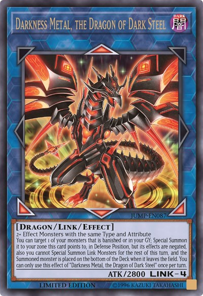 Darkness Metal, the Dragon of Dark Steel [JUMP-EN087] Ultra Rare | Shuffle n Cut Hobbies & Games