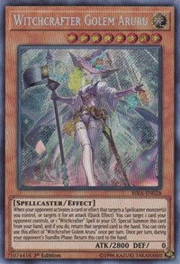 Witchcrafter Golem Aruru [RIRA-EN028] Secret Rare | Shuffle n Cut Hobbies & Games