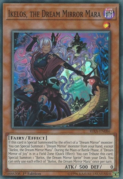 Ikelos, the Dream Mirror Mara [RIRA-EN086] Super Rare | Shuffle n Cut Hobbies & Games