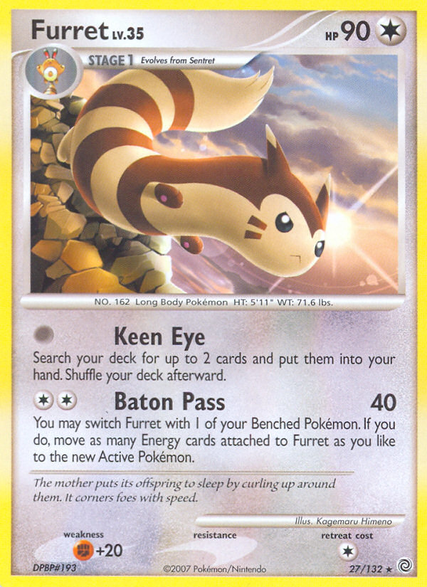 Furret (27/132) [Diamond & Pearl: Secret Wonders] | Shuffle n Cut Hobbies & Games