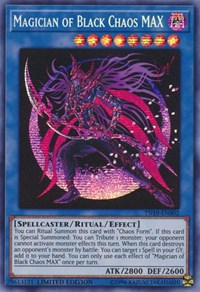 Magician of Black Chaos MAX [TN19-EN002] Prismatic Secret Rare | Shuffle n Cut Hobbies & Games