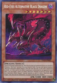 Red-Eyes Alternative Black Dragon [TN19-EN005] Prismatic Secret Rare | Shuffle n Cut Hobbies & Games