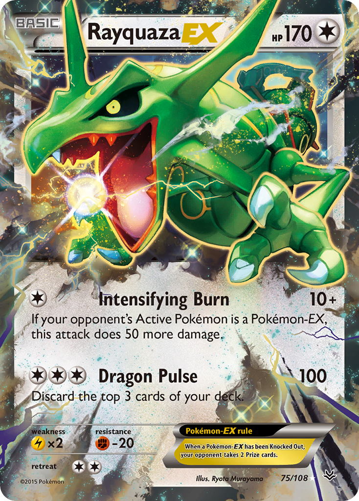 Rayquaza EX (75/108) [XY: Roaring Skies] | Shuffle n Cut Hobbies & Games