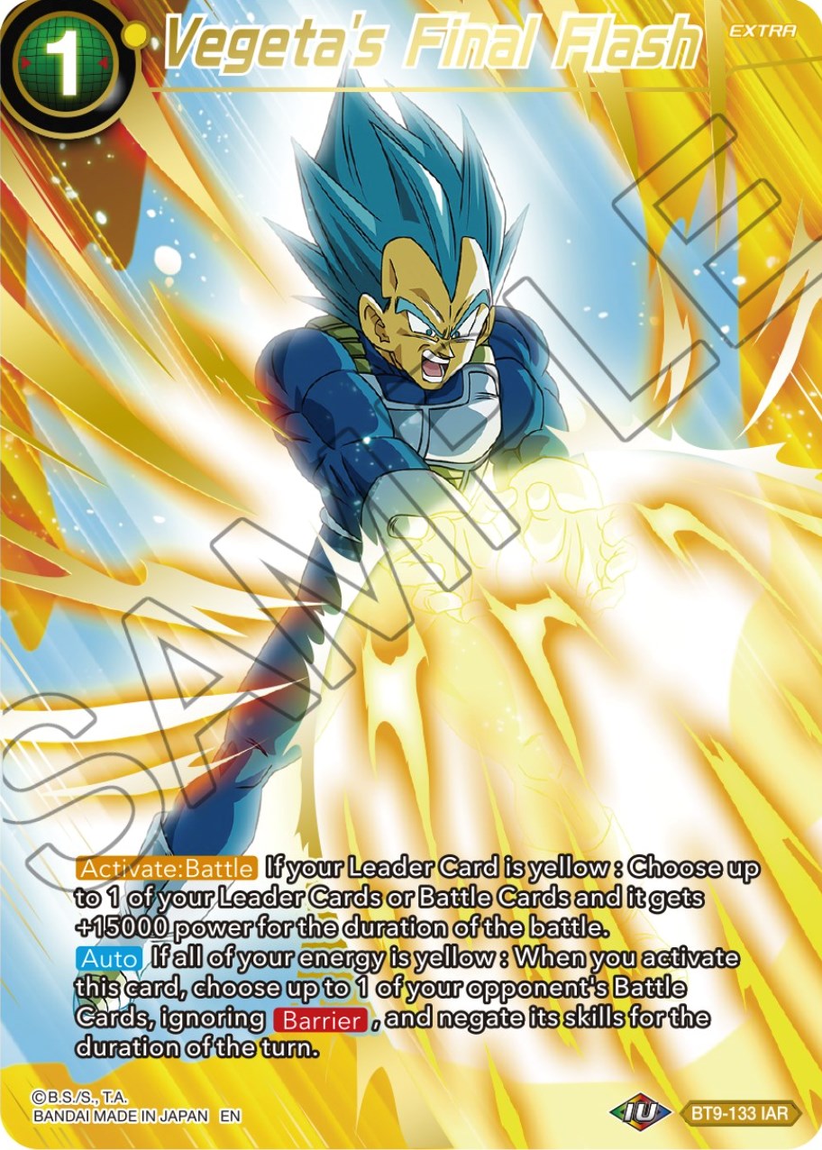 Vegeta's Final Flash (BT9-133) [Theme Selection: History of Vegeta] | Shuffle n Cut Hobbies & Games