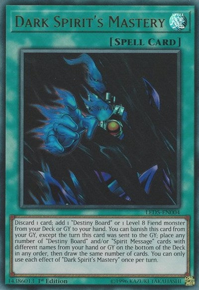 Dark Spirit's Mastery [LED5-EN004] Ultra Rare | Shuffle n Cut Hobbies & Games