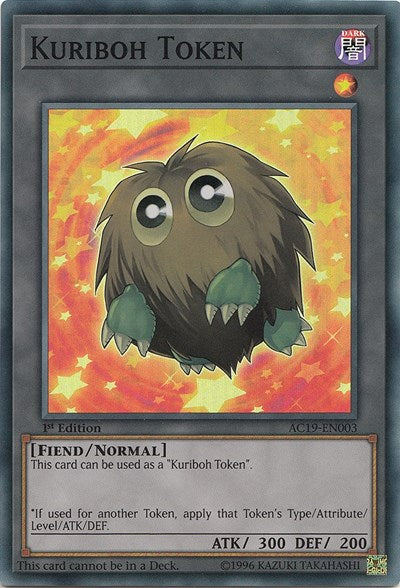 Kuriboh Token [AC19-EN003] Super Rare | Shuffle n Cut Hobbies & Games