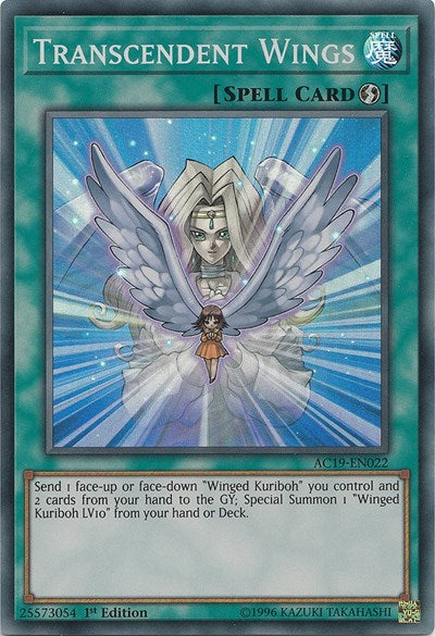 Transcendent Wings [AC19-EN022] Super Rare | Shuffle n Cut Hobbies & Games