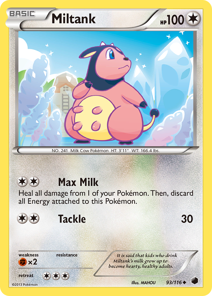 Miltank (93/116) [Black & White: Plasma Freeze] | Shuffle n Cut Hobbies & Games