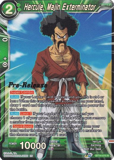 Hercule, Majin Exterminator (BT14-075) [Cross Spirits Prerelease Promos] | Shuffle n Cut Hobbies & Games