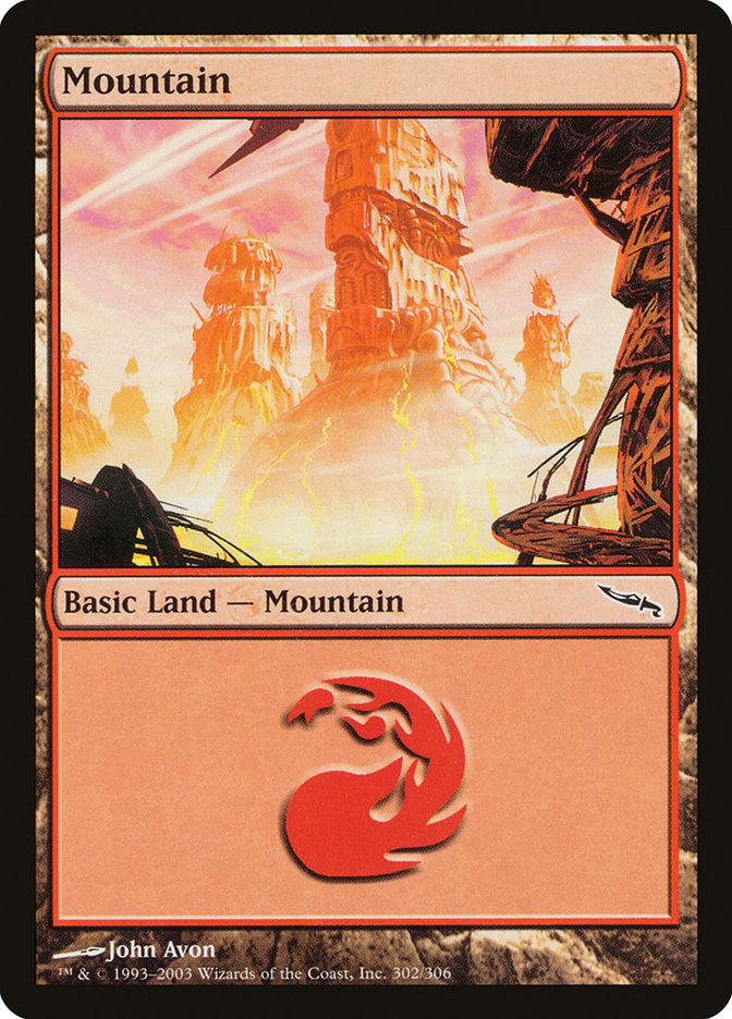 Mountain (302) [Mirrodin] | Shuffle n Cut Hobbies & Games