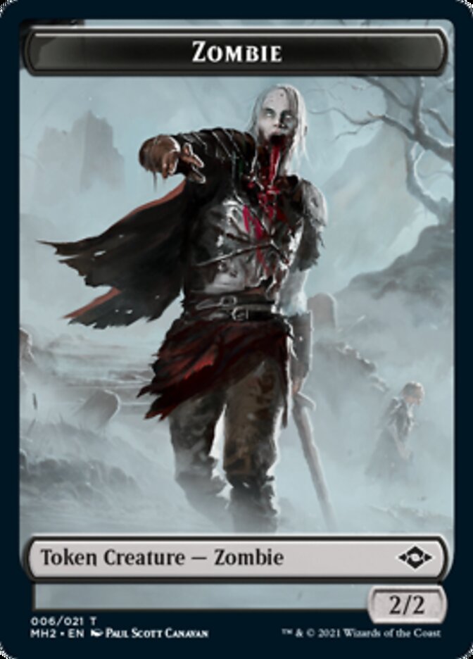 Treasure (21) // Zombie Double-Sided Token [Modern Horizons 2 Tokens] | Shuffle n Cut Hobbies & Games