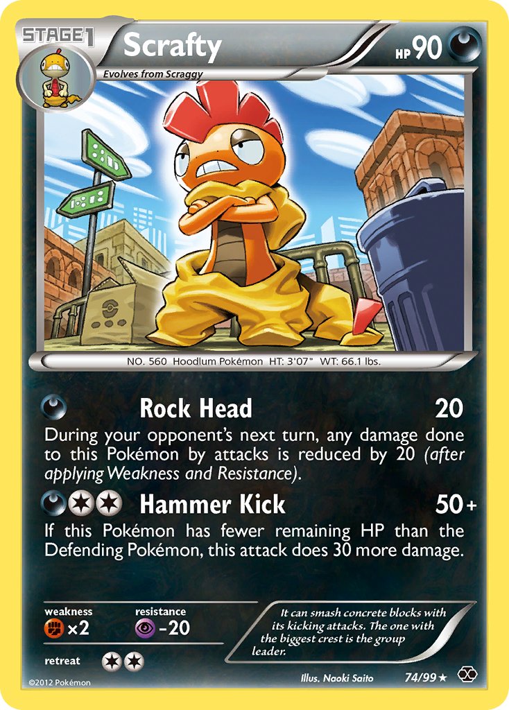 Scrafty (74/99) (Theme Deck Exclusive) [Black & White: Next Destinies] | Shuffle n Cut Hobbies & Games