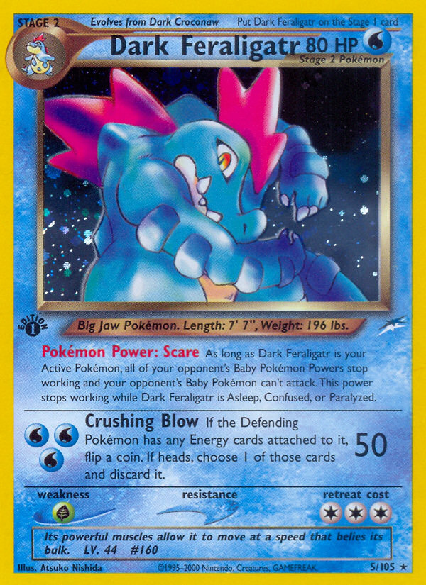 Dark Feraligatr (5/105) [Neo Destiny 1st Edition] | Shuffle n Cut Hobbies & Games