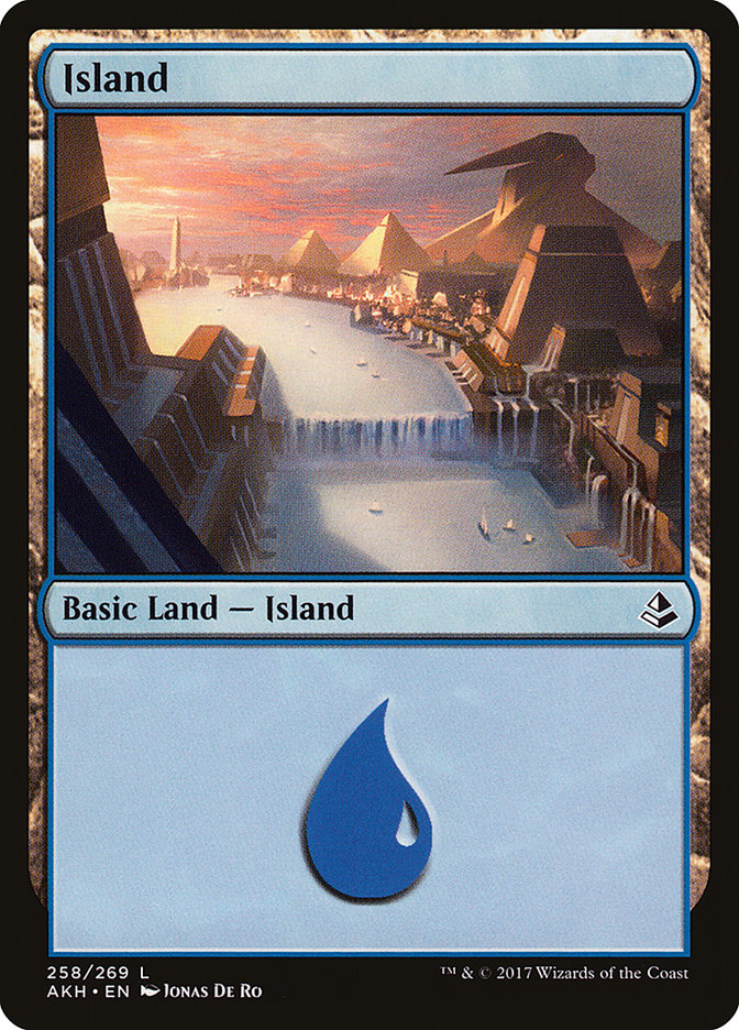 Island (258) [Amonkhet] | Shuffle n Cut Hobbies & Games