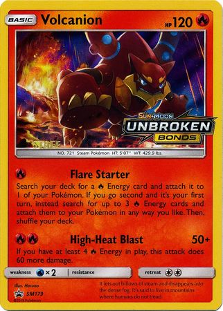 Volcanion (SM179) (Staff Prerelease Promo) [Sun & Moon: Black Star Promos] | Shuffle n Cut Hobbies & Games