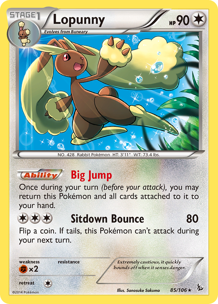 Lopunny (85/106) [XY: Flashfire] | Shuffle n Cut Hobbies & Games