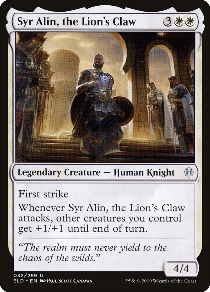 Syr Alin, the Lion's Claw [Throne of Eldraine] | Shuffle n Cut Hobbies & Games