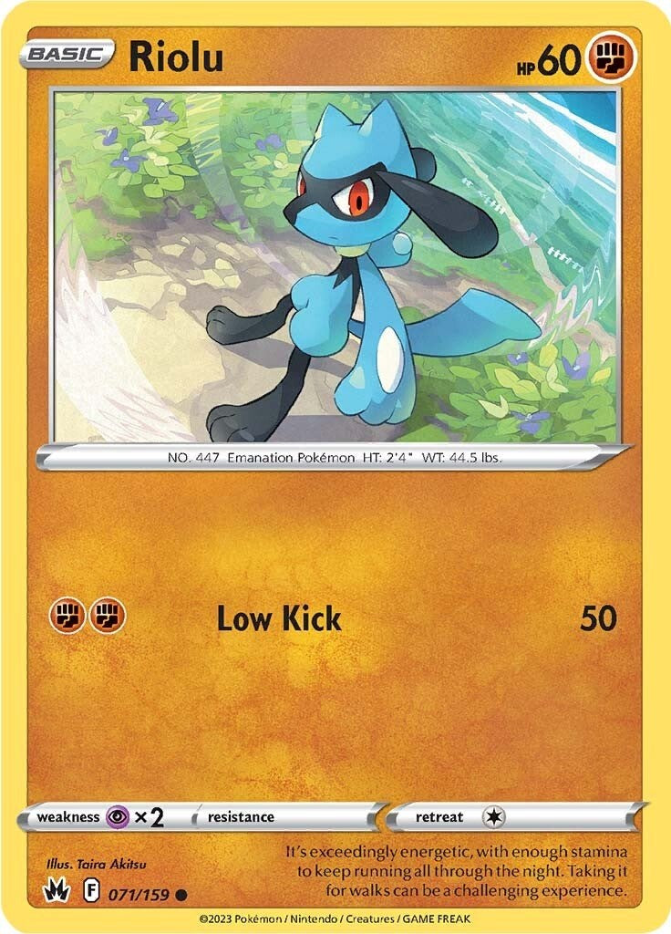 Riolu (071/159) [Sword & Shield: Crown Zenith] | Shuffle n Cut Hobbies & Games