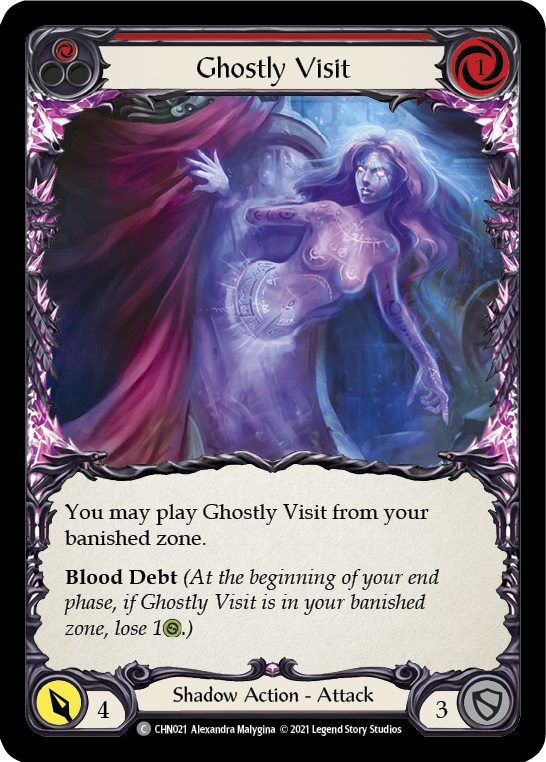 Ghostly Visit (Red) [CHN021] (Monarch Chane Blitz Deck) | Shuffle n Cut Hobbies & Games