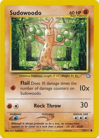 Sudowoodo (77/111) [Neo Genesis Unlimited] | Shuffle n Cut Hobbies & Games