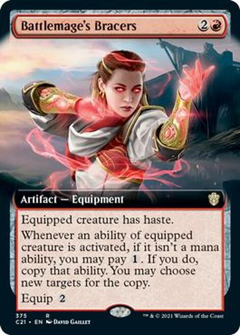 Battlemage's Bracers (Extended Art) [Commander 2021] | Shuffle n Cut Hobbies & Games