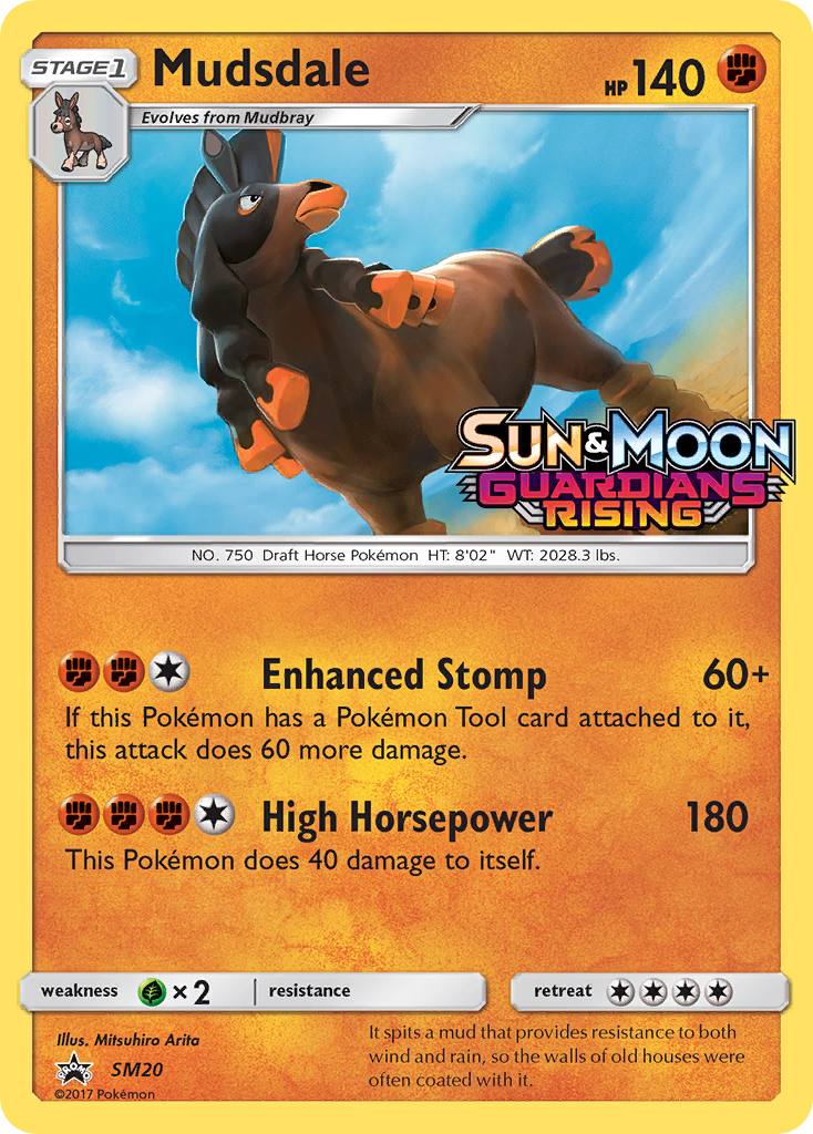 Mudsdale (SM20) [Sun & Moon: Black Star Promos] | Shuffle n Cut Hobbies & Games