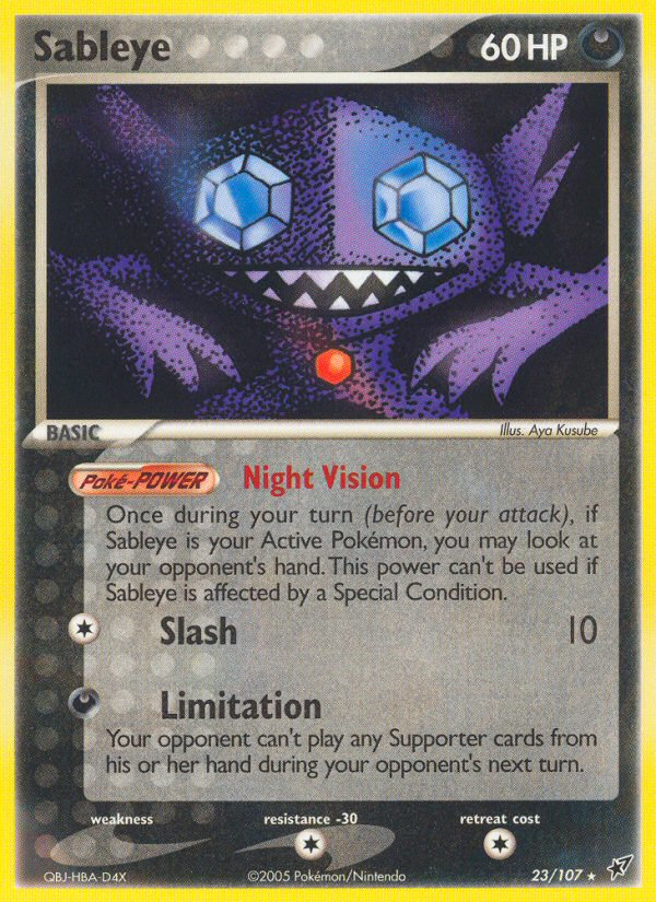 Sableye (23/107) [EX: Deoxys] | Shuffle n Cut Hobbies & Games