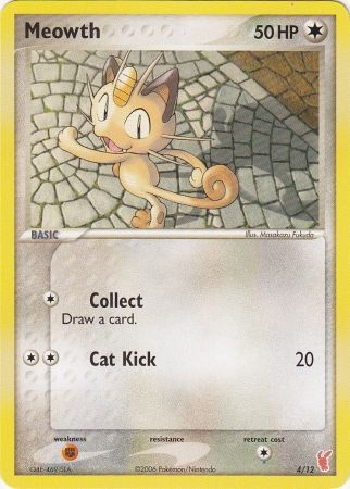 Meowth (4/12) [EX: Trainer Kit 2 - Plusle] | Shuffle n Cut Hobbies & Games