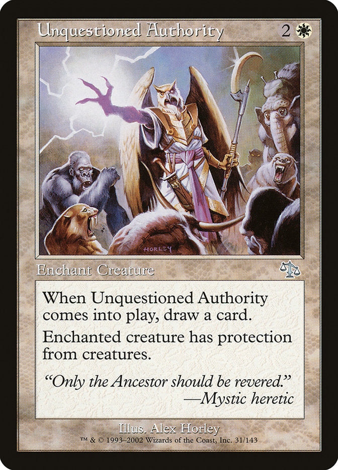 Unquestioned Authority [Judgment] | Shuffle n Cut Hobbies & Games